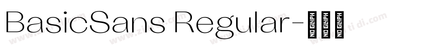 BasicSans Regular字体转换
